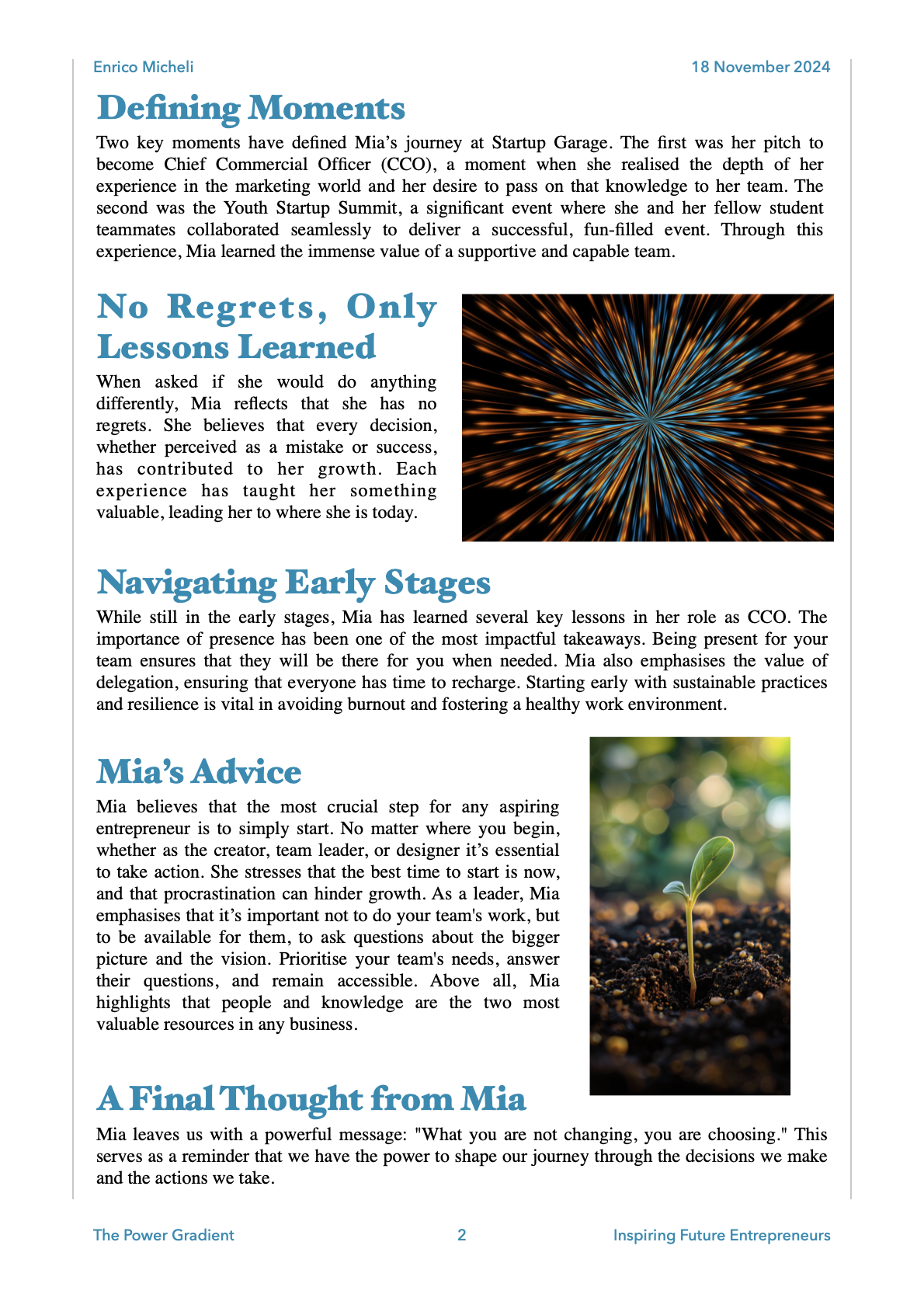Page 2 of The Power Gradient - Week 1